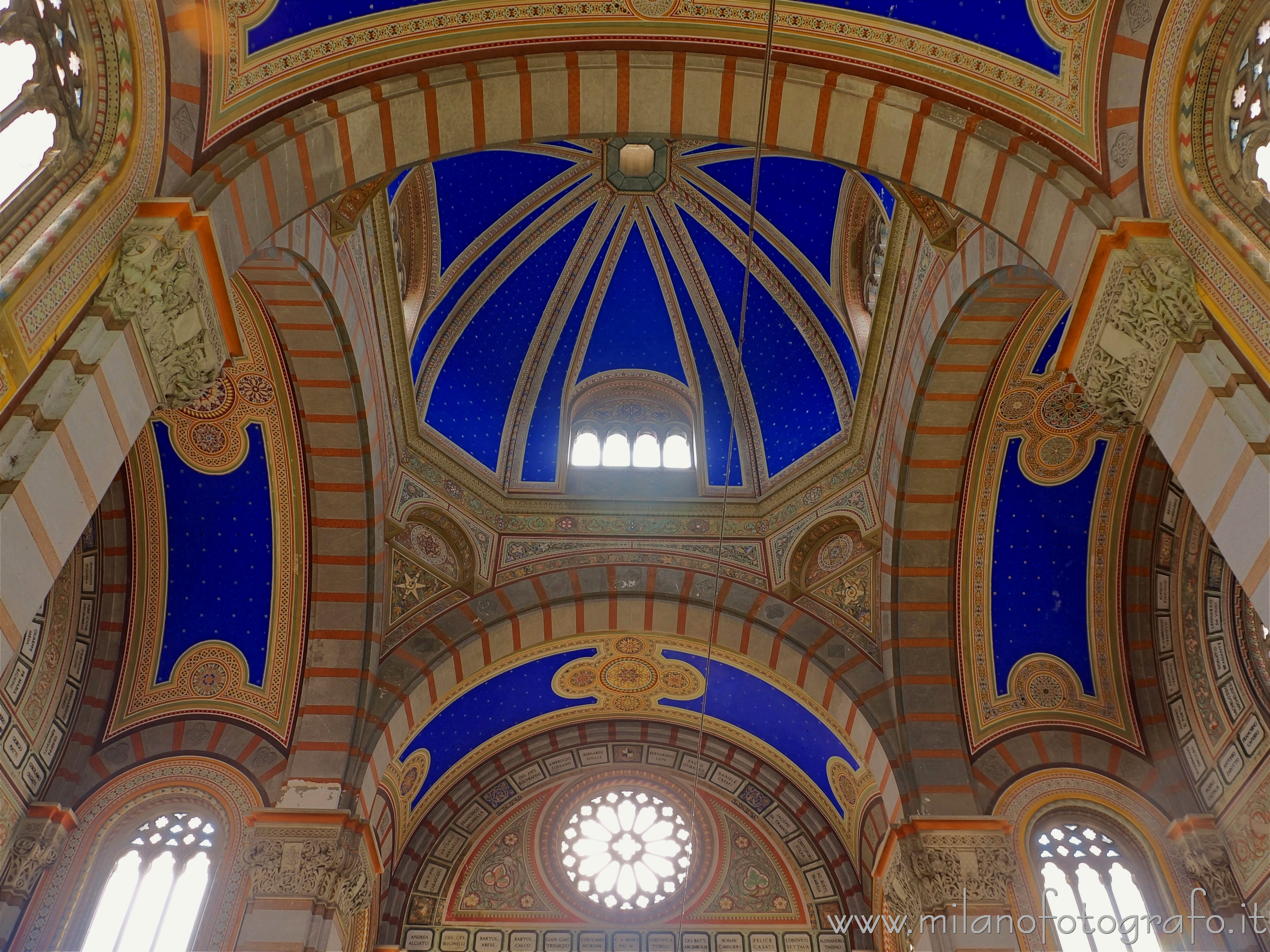 Milan (Italy) - Ceiling of the Famedio of the Monumental Cemetery